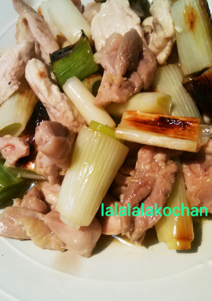 鶏肉と白ネギの柚子こしょう炒め-レシピのメイン写真
