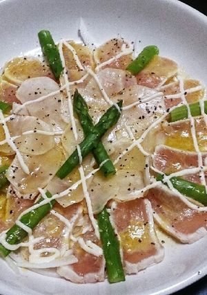 びんちょうまぐろのたたき風カルパッチョ-レシピのメイン写真