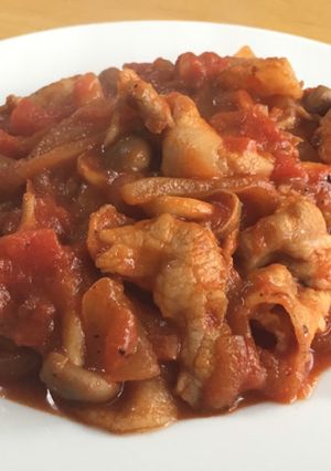 豚ばら肉のトマト煮込み♡-レシピのメイン写真
