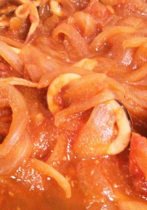 新玉葱を使ったいかのトマト煮込みソース☆-レシピのメイン写真