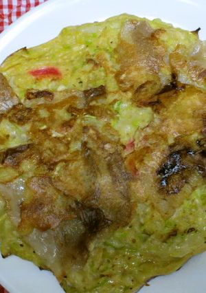 お好み焼き　豆腐と卵白でふわふわ-レシピのメイン写真