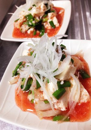 豆腐とキムチのサラダ-レシピのメイン写真