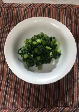 昆布茶で簡単！ 大根の葉の浅漬け-レシピのメイン写真