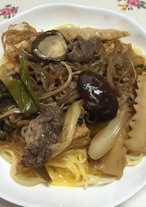 リメイク☆すき焼きスパゲティ-レシピのメイン写真