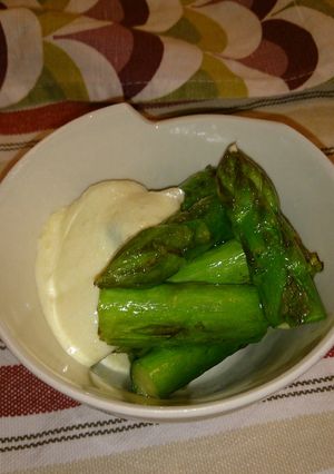 アスパラのマヨチーズソースを添え-レシピのメイン写真