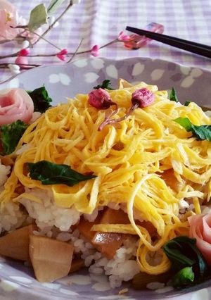 ふきとたけのこの春ちらし寿司-レシピのメイン写真