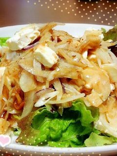 材料4つ*簡単クリームチーズの和風サラダ-レシピのメイン写真