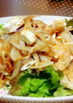 材料4つ＊簡単クリームチーズの和風サラダ-レシピのメイン写真