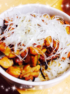 やきとり丼-レシピのメイン写真