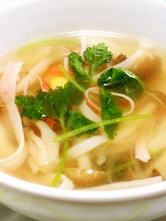 ◆新玉ねぎとカニカマの中華風スープ♪◆-レシピのメイン写真