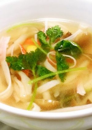 ◆新玉ねぎとカニカマの中華風スープ♪◆-レシピのメイン写真