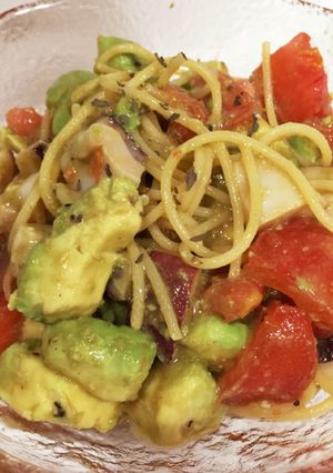 アボカドとタコのパスタ-レシピのメイン写真