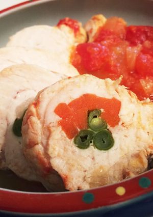 トマト煮込みチキンロール-レシピのメイン写真