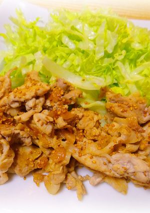 豚肉の梅ごま炒め-レシピのメイン写真