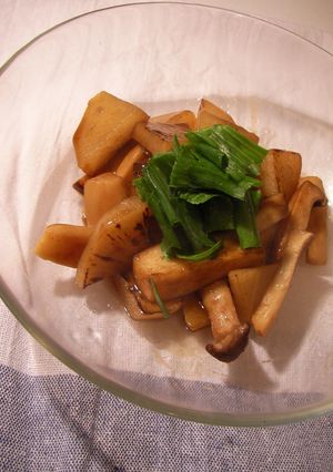 焼き大根ときのこの中華風煮-レシピのメイン写真