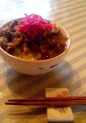大葉にんにく醤油で牛丼~♫-レシピのメイン写真