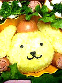 簡単キャラ弁 ポムポムプリンちゃん-レシピのメイン写真