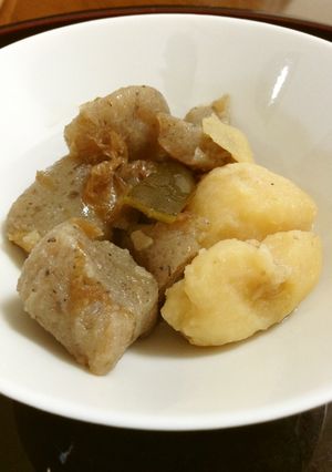 ジャガイモとこんにゃくの炊いたん-レシピのメイン写真