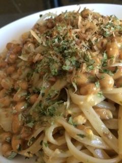 おかかと青のりの納豆パスタ-レシピのメイン写真