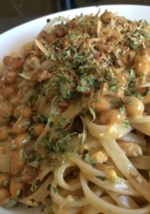 おかかと青のりの納豆パスタ-レシピのメイン写真