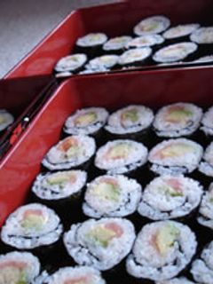 アボカドサーモンのマヨネーズ味の巻き寿司-レシピのメイン写真