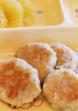 離乳食後期 蓮根と豆腐のハンバーグ-レシピのメイン写真