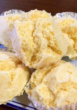 花が咲くホットケーキミックス簡単蒸しパン-レシピのメイン写真