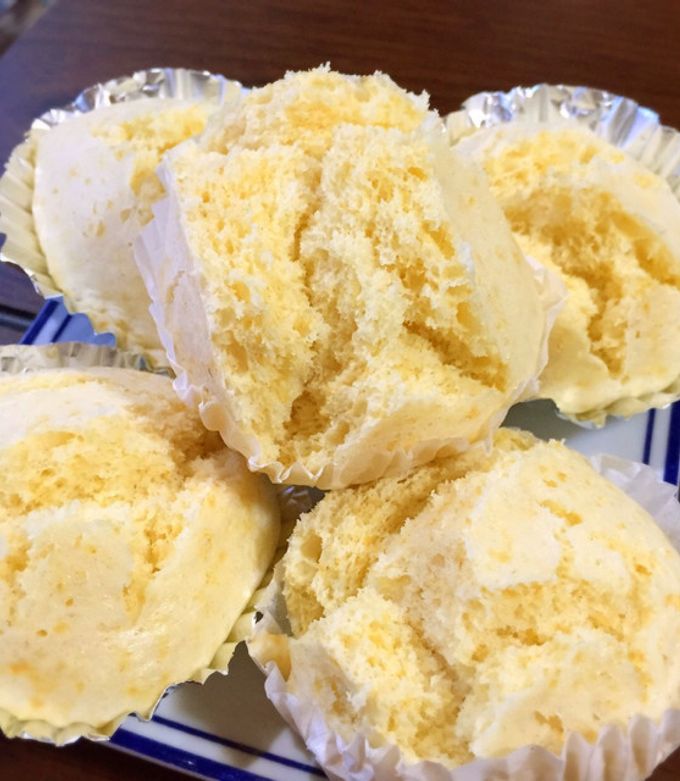 花が咲くホットケーキミックス簡単蒸しパン-レシピのメイン写真