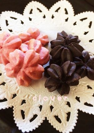 桜の絞り出しクッキー-レシピのメイン写真