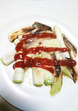 焼きねぎチーズケチャップ-レシピのメイン写真