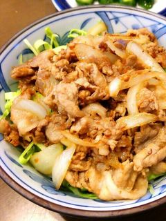 キッコーマン生姜焼きのたれで☆豚肉丼☆-レシピのメイン写真