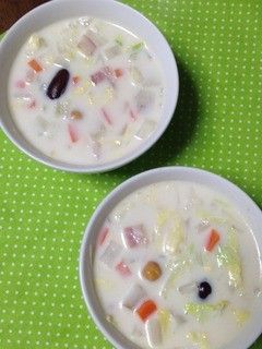 1食分の野菜入り!ミルクスープ-レシピのメイン写真