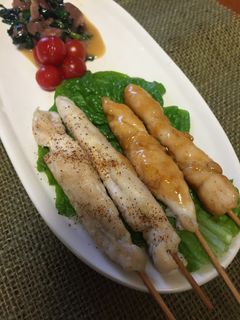 簡単☆ササミの巻き巻き焼き鳥-レシピのメイン写真