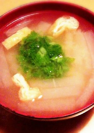 けっこうイケる♡『ふきのとう』の味噌汁!-レシピのメイン写真