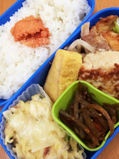 ムネ肉の照り焼きつくね弁当-レシピのメイン写真