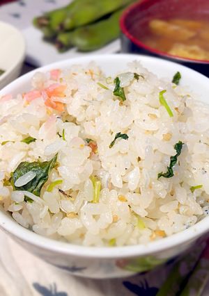 三つ葉としらすのさっぱり混ぜご飯-レシピのメイン写真