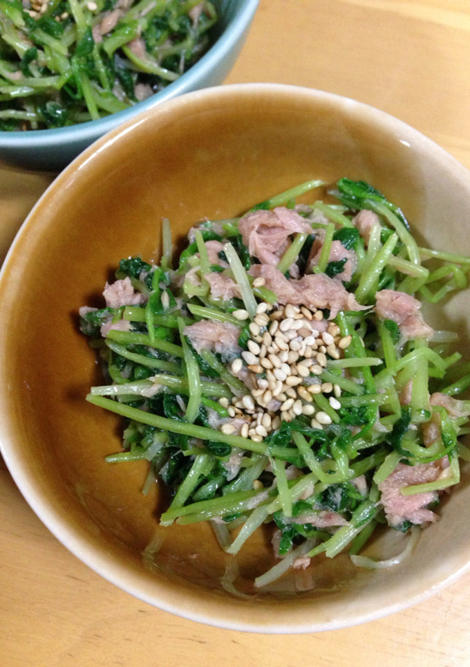 豆苗とツナの和え物♪-レシピのメイン写真