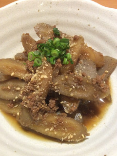 ほくほく!ゴマ香る新ごぼうのそぼろ煮-レシピのメイン写真