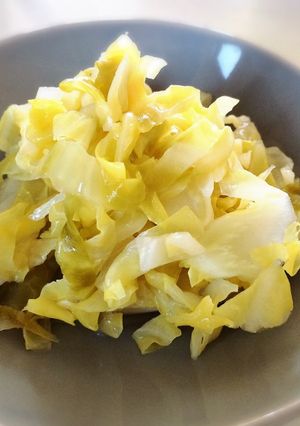 簡単☆すし酢でザワークラウト風キャベツ煮-レシピのメイン写真