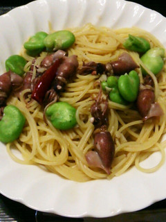 夫が作る☆ホタルイカと空豆のスパゲッティ-レシピのメイン写真