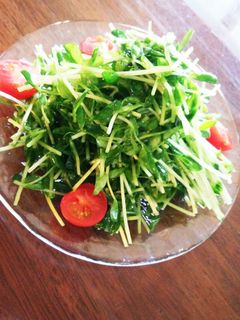 豆苗のナムル-レシピのメイン写真
