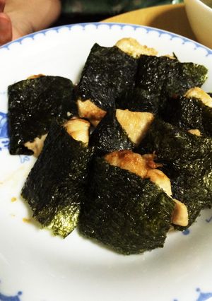 ちょー簡単☆鳥ムネ肉の磯辺焼き-レシピのメイン写真