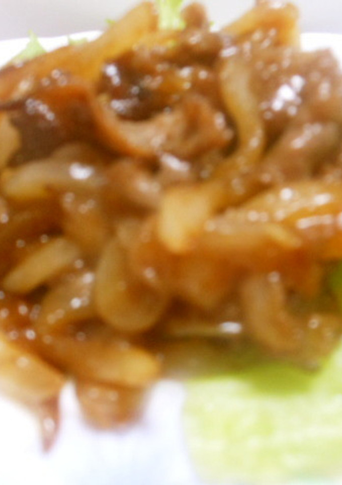 新玉葱と焼き肉　超簡単-レシピのメイン写真