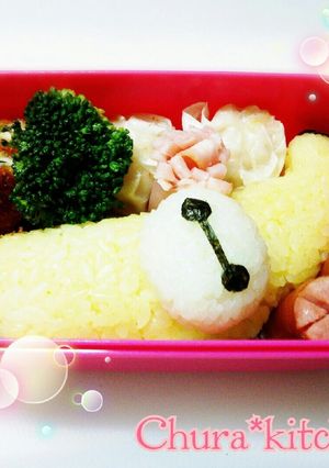 簡単キャラ弁❃ベイマックス♡バナナ-レシピのメイン写真