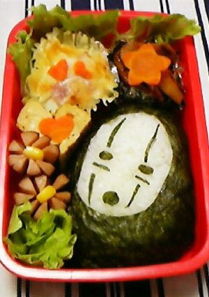 簡単キャラ弁 カオナシ♪ 洗い物少い!!-レシピのメイン写真