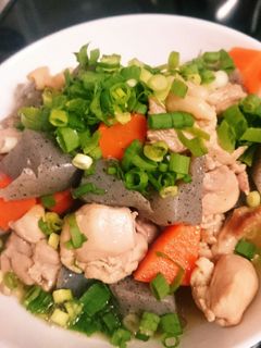 鶏肉とこんにゃくの味噌煮-レシピのメイン写真