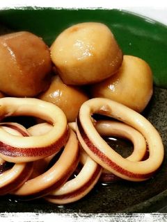 里芋といかの煮物-レシピのメイン写真