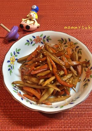 お弁当に！シャキシャキきんぴら。-レシピのメイン写真