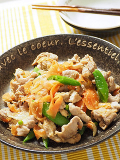 豚こまとにんじんのごま味噌炒め-レシピのメイン写真