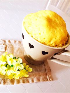 簡単おやつ☆HMでマグカップケーキ!-レシピのメイン写真